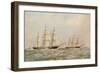 The Great China Race. The Clipper Ships Taeping and Ariel passing the Lizard, Cornwall, 1866-Thomas Goldsworth Dutton-Framed Giclee Print