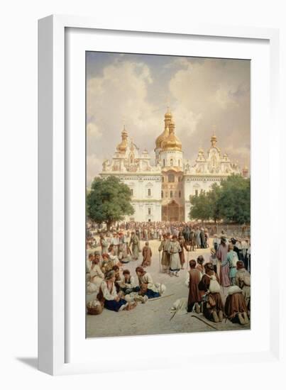 The Great Church of Kievo-Pecherskaya Lavra in Kiev, 1905-Vasilij Vereshchagin-Framed Giclee Print