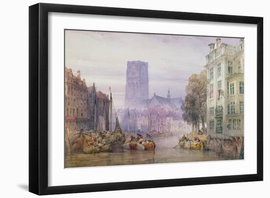 The Great Church of St. Lawrence, Rotterdam, 1881-William Callow-Framed Giclee Print