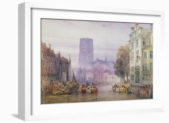 The Great Church of St. Lawrence, Rotterdam, 1881-William Callow-Framed Giclee Print