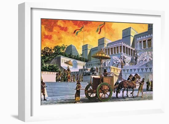 The Great City of Nineveh-Ruggero Giovannini-Framed Giclee Print