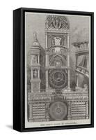 The Great Clock at Strasburg-null-Framed Stretched Canvas