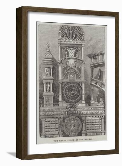 The Great Clock at Strasburg-null-Framed Giclee Print