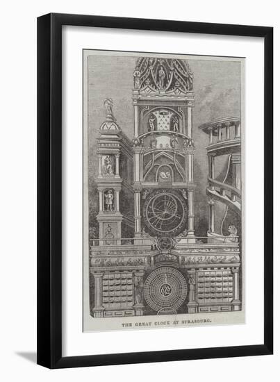 The Great Clock at Strasburg-null-Framed Giclee Print