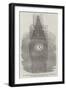 The Great Clock-Dial of the New Houses of Parliament, Illuminated-null-Framed Premium Giclee Print