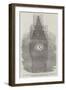 The Great Clock-Dial of the New Houses of Parliament, Illuminated-null-Framed Giclee Print