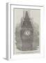 The Great Clock-Dial of the New Houses of Parliament, Illuminated-null-Framed Giclee Print