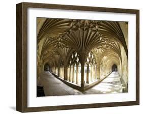 The Great Cloisters, Canterbury Cathedral, UNESCO World Heritage Site, Canterbury, Kent, England-Peter Barritt-Framed Photographic Print