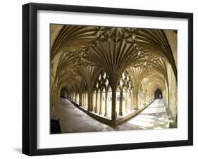 The Great Cloisters, Canterbury Cathedral, UNESCO World Heritage Site, Canterbury, Kent, England-Peter Barritt-Framed Photographic Print