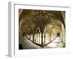 The Great Cloisters, Canterbury Cathedral, UNESCO World Heritage Site, Canterbury, Kent, England-Peter Barritt-Framed Photographic Print