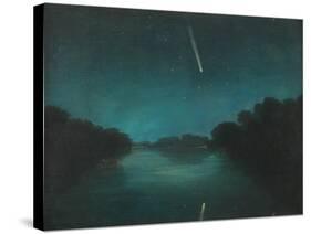 The Great Comet of 1861 as Seen from Staines Bridge, Middlesex-null-Stretched Canvas