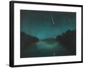 The Great Comet of 1861 as Seen from Staines Bridge, Middlesex-null-Framed Giclee Print