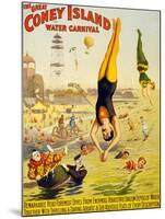 The Great Coney Island Water Carnival,-null-Mounted Art Print