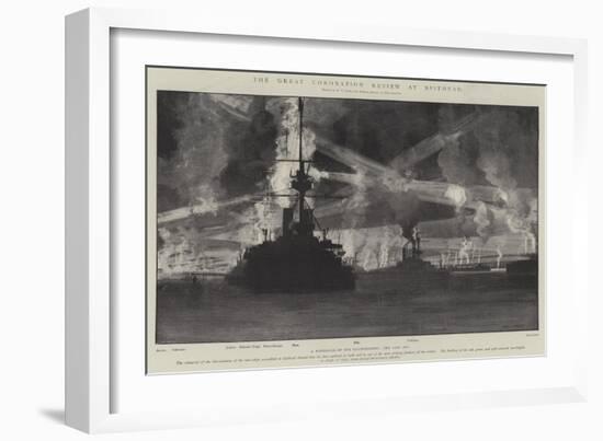 The Great Coronation Review at Spithead-Fred T. Jane-Framed Giclee Print