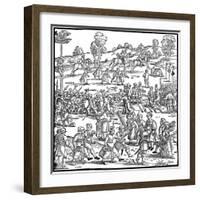 The Great Country Fair (Detail), 1539-Hans Sebald Beham-Framed Giclee Print