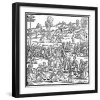 The Great Country Fair (Detail), 1539-Hans Sebald Beham-Framed Giclee Print