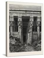 The Great Court of Heaven, Dendera. Egypt, 1879-null-Stretched Canvas