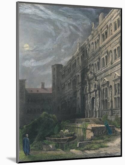 The Great Court of Heidelberg, 1834-Henry Winkles-Mounted Giclee Print