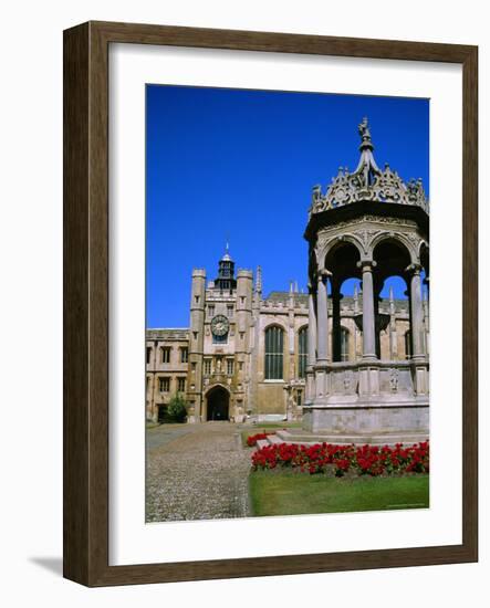 The Great Court, Trinity College, Cambridge, Cambridgeshire, England, UK-Geoff Renner-Framed Photographic Print