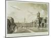 The Great Court Yard, Dublin Castle, 1792-James Malton-Mounted Giclee Print