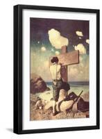 The Great Cross-Newell Convers Wyeth-Framed Art Print