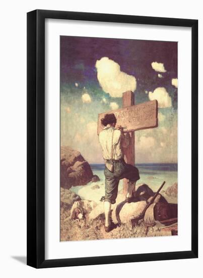 The Great Cross-Newell Convers Wyeth-Framed Art Print