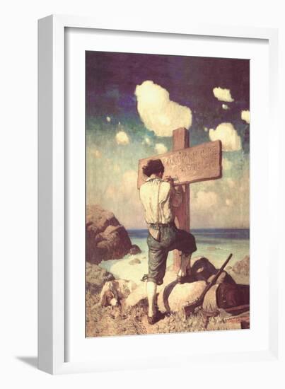 The Great Cross-Newell Convers Wyeth-Framed Art Print