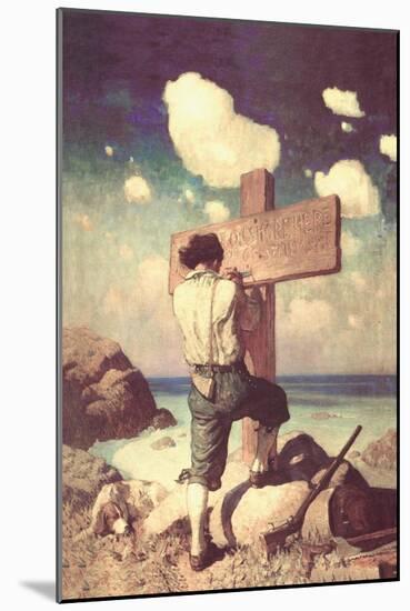 The Great Cross-Newell Convers Wyeth-Mounted Art Print