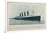 The Great Cunard Liner Lusitania, Was Torpedoed and Sunk by a German Submarine-null-Framed Photographic Print