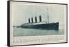 The Great Cunard Liner Lusitania, Was Torpedoed and Sunk by a German Submarine-null-Framed Stretched Canvas