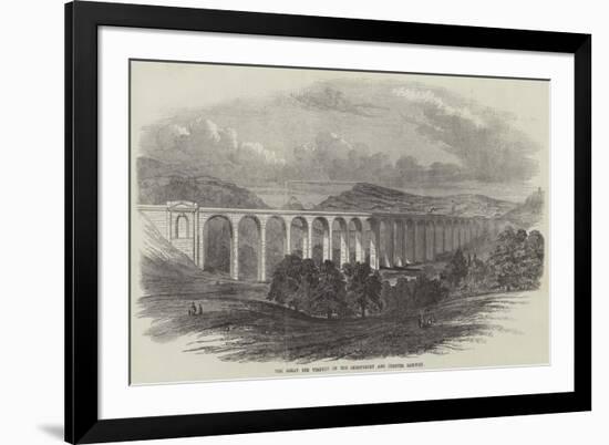 The Great Dee Viaduct on the Shrewsbury and Chester Railway-null-Framed Giclee Print