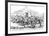 The Great Derby Race for 1851-null-Framed Art Print