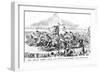 The Great Derby Race for 1851-null-Framed Art Print