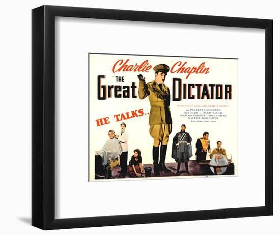 The Great Dictator, 1940-null-Framed Art Print