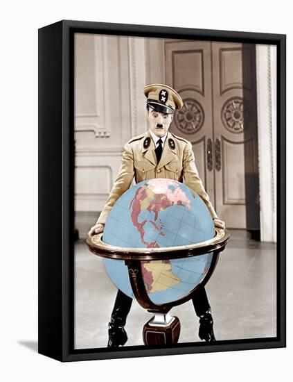 The Great Dictator, Charles Chaplin, 1940-null-Framed Stretched Canvas