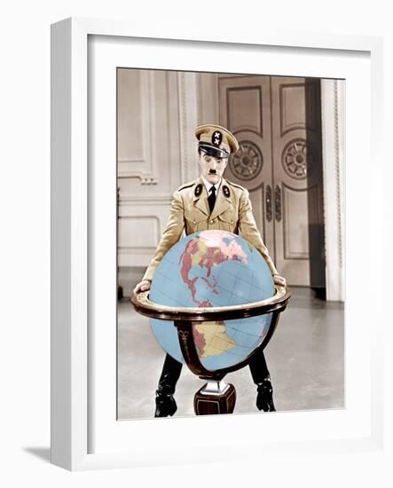 The Great Dictator, Charles Chaplin, 1940-null-Framed Photo