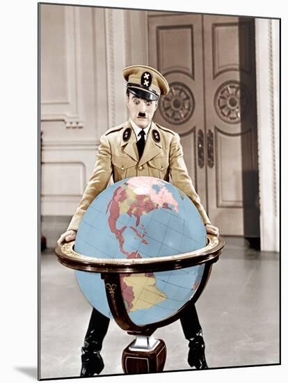 The Great Dictator, Charles Chaplin, 1940-null-Mounted Photo