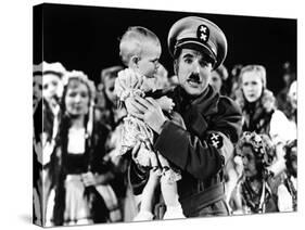 The Great Dictator, Charlie Chaplin, 1940-null-Stretched Canvas