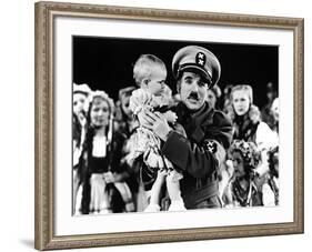 The Great Dictator, Charlie Chaplin, 1940-null-Framed Photo