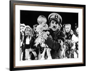 The Great Dictator, Charlie Chaplin, 1940-null-Framed Photo