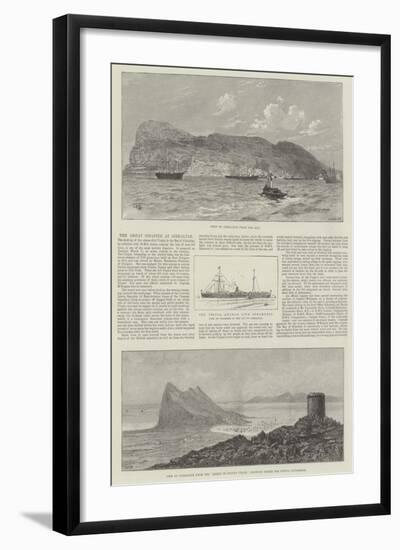 The Great Disaster at Gibraltar-null-Framed Giclee Print