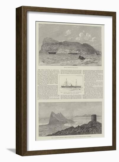 The Great Disaster at Gibraltar-null-Framed Giclee Print