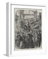 The Great Disaster on the Thames, Bringing the Dead on Shore at Woolwich Pier-null-Framed Giclee Print