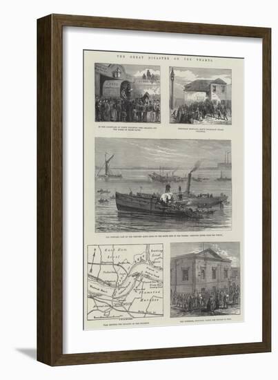 The Great Disaster on the Thames-null-Framed Giclee Print