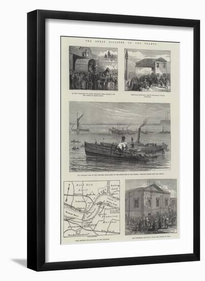 The Great Disaster on the Thames-null-Framed Giclee Print