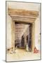 The Great Doorway of the Mosque of Santa Sophia, Constantinople-John Frederick Lewis-Mounted Giclee Print