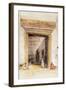 The Great Doorway of the Mosque of Santa Sophia, Constantinople-John Frederick Lewis-Framed Giclee Print