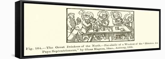 The Great Drinkers of the North-null-Framed Stretched Canvas