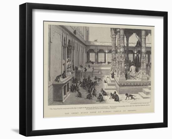 The Great Durga Kund or Monkey Temple of Benares-null-Framed Giclee Print