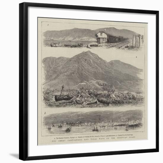 The Great Earthquake and Tidal Wave on the Peruvian Coast-null-Framed Giclee Print